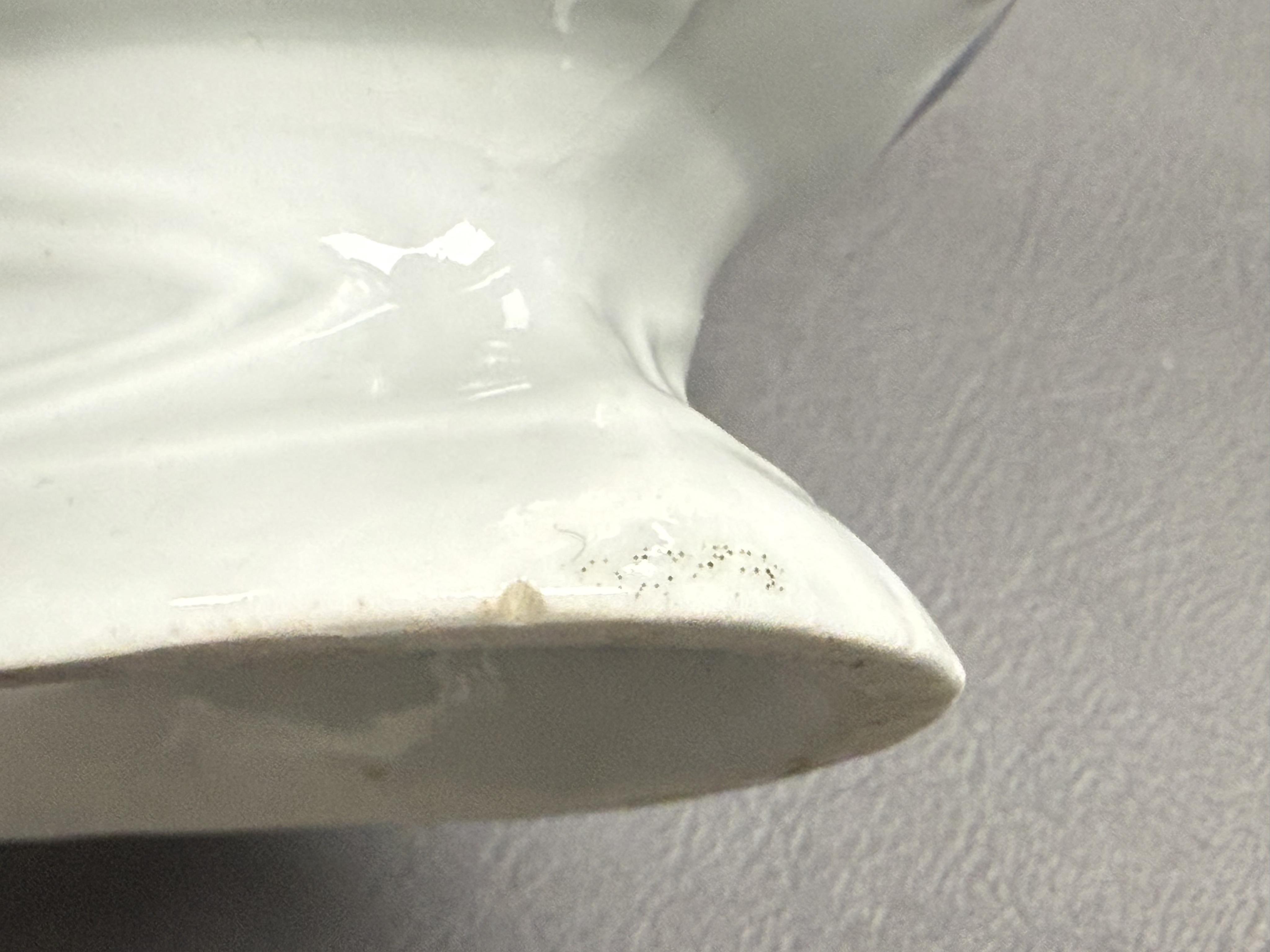 A Worcester blue and white Triangular Platform pattern high footed sauce boat c.1755